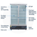 Doppeltür-Mini-Kühlschrank mit vertikaler Gefrierkühlung aufrechter Kühlschrank
